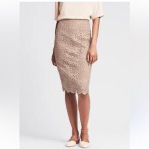 Banana Republic Tan Pencil Skirt